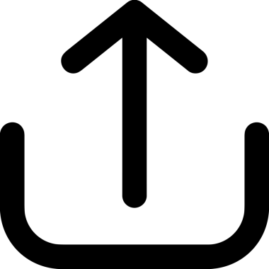 Siyah ve Beyaz Logo Simgesi PNG Biçimini Yükle. Web Sitesi Düğmesi, Mobil Uygulama Arayüzü, Dosya Aktarımı, Belge Paylaşımı, Bulut Depolama ve Veri Yedekleme için Minimalist Düz Tasarımlı Tek Renkli Ok Gönderme İşareti Grafiksel Elemanı