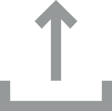 Siyah ve Beyaz Logo Simgesi PNG Biçimini Yükle. Web Sitesi Düğmesi, Mobil Uygulama Arayüzü, Dosya Aktarımı, Belge Paylaşımı, Bulut Depolama ve Veri Yedekleme için Minimalist Düz Tasarımlı Tek Renkli Ok Gönderme İşareti Grafiksel Elemanı