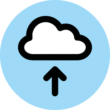 Siyah ve Beyaz Logo Simgesi PNG Biçimini Yükle. Web Sitesi Düğmesi, Mobil Uygulama Arayüzü, Dosya Aktarımı, Belge Paylaşımı, Bulut Depolama ve Veri Yedekleme için Minimalist Düz Tasarımlı Tek Renkli Ok Gönderme İşareti Grafiksel Elemanı