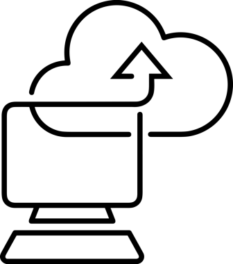 Siyah ve Beyaz Logo Simgesi PNG Biçimini Yükle. Web Sitesi Düğmesi, Mobil Uygulama Arayüzü, Dosya Aktarımı, Belge Paylaşımı, Bulut Depolama ve Veri Yedekleme için Minimalist Düz Tasarımlı Tek Renkli Ok Gönderme İşareti Grafiksel Elemanı