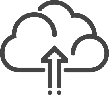 Siyah ve Beyaz Logo Simgesi PNG Biçimini Yükle. Web Sitesi Düğmesi, Mobil Uygulama Arayüzü, Dosya Aktarımı, Belge Paylaşımı, Bulut Depolama ve Veri Yedekleme için Minimalist Düz Tasarımlı Tek Renkli Ok Gönderme İşareti Grafiksel Elemanı