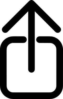 Siyah ve Beyaz Logo Simgesi PNG Biçimini Yükle. Web Sitesi Düğmesi, Mobil Uygulama Arayüzü, Dosya Aktarımı, Belge Paylaşımı, Bulut Depolama ve Veri Yedekleme için Minimalist Düz Tasarımlı Tek Renkli Ok Gönderme İşareti Grafiksel Elemanı