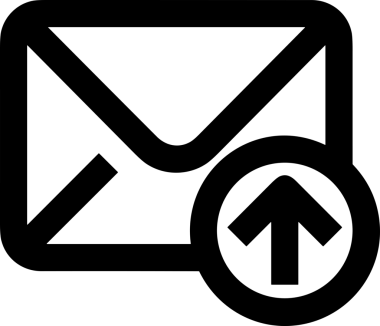 Siyah ve Beyaz Logo Simgesi PNG Biçimini Yükle. Web Sitesi Düğmesi, Mobil Uygulama Arayüzü, Dosya Aktarımı, Belge Paylaşımı, Bulut Depolama ve Veri Yedekleme için Minimalist Düz Tasarımlı Tek Renkli Ok Gönderme İşareti Grafiksel Elemanı