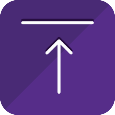 Siyah ve Beyaz Logo Simgesi PNG Biçimini Yükle. Web Sitesi Düğmesi, Mobil Uygulama Arayüzü, Dosya Aktarımı, Belge Paylaşımı, Bulut Depolama ve Veri Yedekleme için Minimalist Düz Tasarımlı Tek Renkli Ok Gönderme İşareti Grafiksel Elemanı