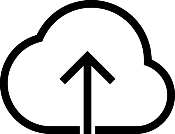 Siyah ve Beyaz Logo Simgesi PNG Biçimini Yükle. Web Sitesi Düğmesi, Mobil Uygulama Arayüzü, Dosya Aktarımı, Belge Paylaşımı, Bulut Depolama ve Veri Yedekleme için Minimalist Düz Tasarımlı Tek Renkli Ok Gönderme İşareti Grafiksel Elemanı