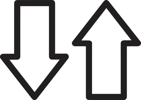 Siyah ve Beyaz Logo Simgesi PNG Biçimini Yükle. Web Sitesi Düğmesi, Mobil Uygulama Arayüzü, Dosya Aktarımı, Belge Paylaşımı, Bulut Depolama ve Veri Yedekleme için Minimalist Düz Tasarımlı Tek Renkli Ok Gönderme İşareti Grafiksel Elemanı