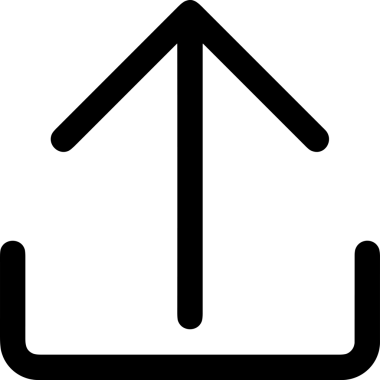 Siyah ve Beyaz Logo Simgesi PNG Biçimini Yükle. Web Sitesi Düğmesi, Mobil Uygulama Arayüzü, Dosya Aktarımı, Belge Paylaşımı, Bulut Depolama ve Veri Yedekleme için Minimalist Düz Tasarımlı Tek Renkli Ok Gönderme İşareti Grafiksel Elemanı