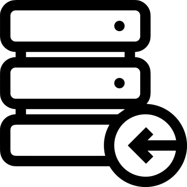 Siyah ve Beyaz Logo Simgesi PNG Biçimini Yükle. Web Sitesi Düğmesi, Mobil Uygulama Arayüzü, Dosya Aktarımı, Belge Paylaşımı, Bulut Depolama ve Veri Yedekleme için Minimalist Düz Tasarımlı Tek Renkli Ok Gönderme İşareti Grafiksel Elemanı