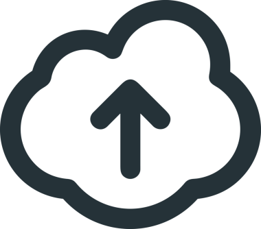 Siyah ve Beyaz Logo Simgesi PNG Biçimini Yükle. Web Sitesi Düğmesi, Mobil Uygulama Arayüzü, Dosya Aktarımı, Belge Paylaşımı, Bulut Depolama ve Veri Yedekleme için Minimalist Düz Tasarımlı Tek Renkli Ok Gönderme İşareti Grafiksel Elemanı