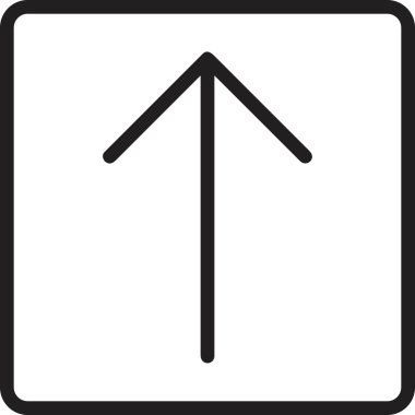 Siyah ve Beyaz Logo Simgesi PNG Biçimini Yükle. Web Sitesi Düğmesi, Mobil Uygulama Arayüzü, Dosya Aktarımı, Belge Paylaşımı, Bulut Depolama ve Veri Yedekleme için Minimalist Düz Tasarımlı Tek Renkli Ok Gönderme İşareti Grafiksel Elemanı