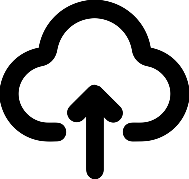 Siyah ve Beyaz Logo Simgesi PNG Biçimini Yükle. Web Sitesi Düğmesi, Mobil Uygulama Arayüzü, Dosya Aktarımı, Belge Paylaşımı, Bulut Depolama ve Veri Yedekleme için Minimalist Düz Tasarımlı Tek Renkli Ok Gönderme İşareti Grafiksel Elemanı