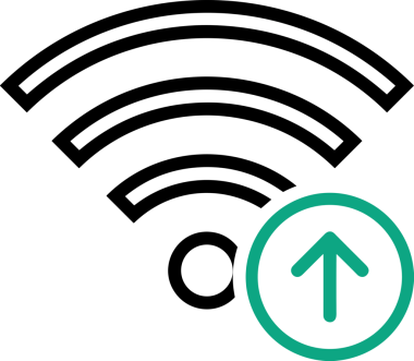 Siyah ve Beyaz Logo Simgesi PNG Biçimini Yükle. Web Sitesi Düğmesi, Mobil Uygulama Arayüzü, Dosya Aktarımı, Belge Paylaşımı, Bulut Depolama ve Veri Yedekleme için Minimalist Düz Tasarımlı Tek Renkli Ok Gönderme İşareti Grafiksel Elemanı