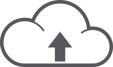 Siyah ve Beyaz Logo Simgesi PNG Biçimini Yükle. Web Sitesi Düğmesi, Mobil Uygulama Arayüzü, Dosya Aktarımı, Belge Paylaşımı, Bulut Depolama ve Veri Yedekleme için Minimalist Düz Tasarımlı Tek Renkli Ok Gönderme İşareti Grafiksel Elemanı