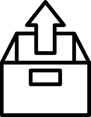 Siyah ve Beyaz Logo Simgesi PNG Biçimini Yükle. Web Sitesi Düğmesi, Mobil Uygulama Arayüzü, Dosya Aktarımı, Belge Paylaşımı, Bulut Depolama ve Veri Yedekleme için Minimalist Düz Tasarımlı Tek Renkli Ok Gönderme İşareti Grafiksel Elemanı