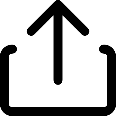 Siyah ve Beyaz Logo Simgesi PNG Biçimini Yükle. Web Sitesi Düğmesi, Mobil Uygulama Arayüzü, Dosya Aktarımı, Belge Paylaşımı, Bulut Depolama ve Veri Yedekleme için Minimalist Düz Tasarımlı Tek Renkli Ok Gönderme İşareti Grafiksel Elemanı