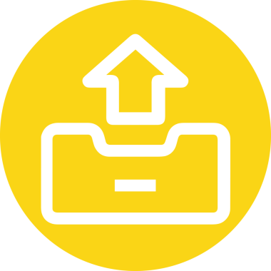 Siyah ve Beyaz Logo Simgesi PNG Biçimini Yükle. Web Sitesi Düğmesi, Mobil Uygulama Arayüzü, Dosya Aktarımı, Belge Paylaşımı, Bulut Depolama ve Veri Yedekleme için Minimalist Düz Tasarımlı Tek Renkli Ok Gönderme İşareti Grafiksel Elemanı