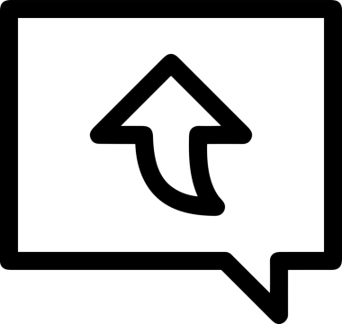 Siyah ve Beyaz Logo Simgesi PNG Biçimini Yükle. Web Sitesi Düğmesi, Mobil Uygulama Arayüzü, Dosya Aktarımı, Belge Paylaşımı, Bulut Depolama ve Veri Yedekleme için Minimalist Düz Tasarımlı Tek Renkli Ok Gönderme İşareti Grafiksel Elemanı