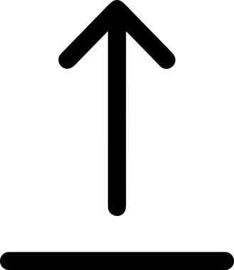 Siyah ve Beyaz Logo Simgesi PNG Biçimini Yükle. Web Sitesi Düğmesi, Mobil Uygulama Arayüzü, Dosya Aktarımı, Belge Paylaşımı, Bulut Depolama ve Veri Yedekleme için Minimalist Düz Tasarımlı Tek Renkli Ok Gönderme İşareti Grafiksel Elemanı