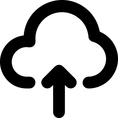 Siyah ve Beyaz Logo Simgesi PNG Biçimini Yükle. Web Sitesi Düğmesi, Mobil Uygulama Arayüzü, Dosya Aktarımı, Belge Paylaşımı, Bulut Depolama ve Veri Yedekleme için Minimalist Düz Tasarımlı Tek Renkli Ok Gönderme İşareti Grafiksel Elemanı