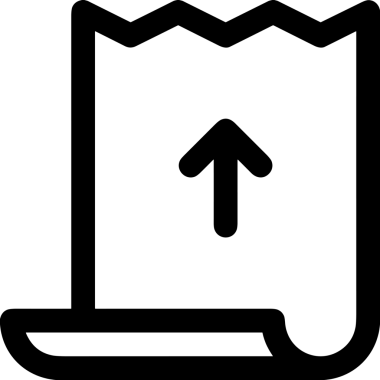 Siyah ve Beyaz Logo Simgesi PNG Biçimini Yükle. Web Sitesi Düğmesi, Mobil Uygulama Arayüzü, Dosya Aktarımı, Belge Paylaşımı, Bulut Depolama ve Veri Yedekleme için Minimalist Düz Tasarımlı Tek Renkli Ok Gönderme İşareti Grafiksel Elemanı