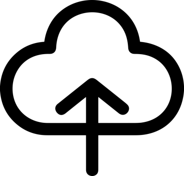 Siyah ve Beyaz Logo Simgesi PNG Biçimini Yükle. Web Sitesi Düğmesi, Mobil Uygulama Arayüzü, Dosya Aktarımı, Belge Paylaşımı, Bulut Depolama ve Veri Yedekleme için Minimalist Düz Tasarımlı Tek Renkli Ok Gönderme İşareti Grafiksel Elemanı