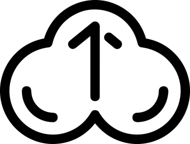 Siyah ve Beyaz Logo Simgesi PNG Biçimini Yükle. Web Sitesi Düğmesi, Mobil Uygulama Arayüzü, Dosya Aktarımı, Belge Paylaşımı, Bulut Depolama ve Veri Yedekleme için Minimalist Düz Tasarımlı Tek Renkli Ok Gönderme İşareti Grafiksel Elemanı