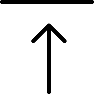 Siyah ve Beyaz Logo Simgesi PNG Biçimini Yükle. Web Sitesi Düğmesi, Mobil Uygulama Arayüzü, Dosya Aktarımı, Belge Paylaşımı, Bulut Depolama ve Veri Yedekleme için Minimalist Düz Tasarımlı Tek Renkli Ok Gönderme İşareti Grafiksel Elemanı