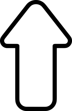 Siyah ve Beyaz Logo Simgesi PNG Biçimini Yükle. Web Sitesi Düğmesi, Mobil Uygulama Arayüzü, Dosya Aktarımı, Belge Paylaşımı, Bulut Depolama ve Veri Yedekleme için Minimalist Düz Tasarımlı Tek Renkli Ok Gönderme İşareti Grafiksel Elemanı