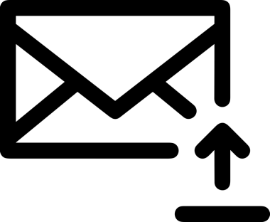Siyah ve Beyaz Logo Simgesi PNG Biçimini Yükle. Web Sitesi Düğmesi, Mobil Uygulama Arayüzü, Dosya Aktarımı, Belge Paylaşımı, Bulut Depolama ve Veri Yedekleme için Minimalist Düz Tasarımlı Tek Renkli Ok Gönderme İşareti Grafiksel Elemanı