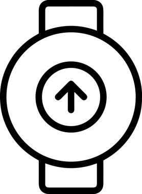 Siyah ve Beyaz Logo Simgesi PNG Biçimini Yükle. Web Sitesi Düğmesi, Mobil Uygulama Arayüzü, Dosya Aktarımı, Belge Paylaşımı, Bulut Depolama ve Veri Yedekleme için Minimalist Düz Tasarımlı Tek Renkli Ok Gönderme İşareti Grafiksel Elemanı