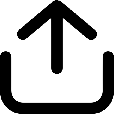 Siyah ve Beyaz Logo Simgesi PNG Biçimini Yükle. Web Sitesi Düğmesi, Mobil Uygulama Arayüzü, Dosya Aktarımı, Belge Paylaşımı, Bulut Depolama ve Veri Yedekleme için Minimalist Düz Tasarımlı Tek Renkli Ok Gönderme İşareti Grafiksel Elemanı