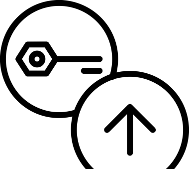 Siyah ve Beyaz Logo Simgesi PNG Biçimini Yükle. Web Sitesi Düğmesi, Mobil Uygulama Arayüzü, Dosya Aktarımı, Belge Paylaşımı, Bulut Depolama ve Veri Yedekleme için Minimalist Düz Tasarımlı Tek Renkli Ok Gönderme İşareti Grafiksel Elemanı