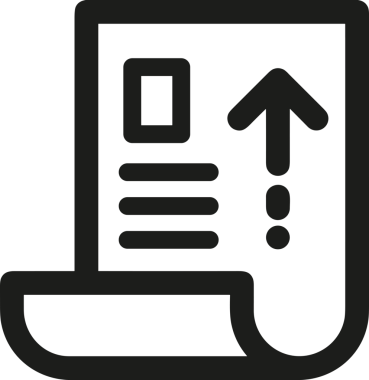 Siyah ve Beyaz Logo Simgesi PNG Biçimini Yükle. Web Sitesi Düğmesi, Mobil Uygulama Arayüzü, Dosya Aktarımı, Belge Paylaşımı, Bulut Depolama ve Veri Yedekleme için Minimalist Düz Tasarımlı Tek Renkli Ok Gönderme İşareti Grafiksel Elemanı