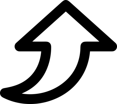 Siyah ve Beyaz Logo Simgesi PNG Biçimini Yükle. Web Sitesi Düğmesi, Mobil Uygulama Arayüzü, Dosya Aktarımı, Belge Paylaşımı, Bulut Depolama ve Veri Yedekleme için Minimalist Düz Tasarımlı Tek Renkli Ok Gönderme İşareti Grafiksel Elemanı