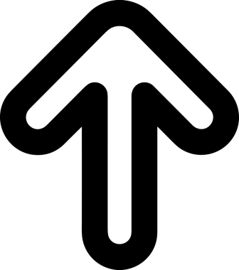 Siyah ve Beyaz Logo Simgesi PNG Biçimini Yükle. Web Sitesi Düğmesi, Mobil Uygulama Arayüzü, Dosya Aktarımı, Belge Paylaşımı, Bulut Depolama ve Veri Yedekleme için Minimalist Düz Tasarımlı Tek Renkli Ok Gönderme İşareti Grafiksel Elemanı