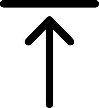 Siyah ve Beyaz Logo Simgesi PNG Biçimini Yükle. Web Sitesi Düğmesi, Mobil Uygulama Arayüzü, Dosya Aktarımı, Belge Paylaşımı, Bulut Depolama ve Veri Yedekleme için Minimalist Düz Tasarımlı Tek Renkli Ok Gönderme İşareti Grafiksel Elemanı