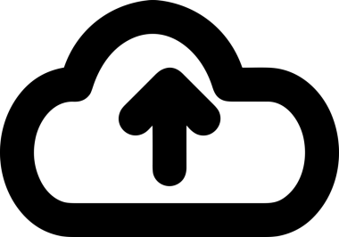 Siyah ve Beyaz Logo Simgesi PNG Biçimini Yükle. Web Sitesi Düğmesi, Mobil Uygulama Arayüzü, Dosya Aktarımı, Belge Paylaşımı, Bulut Depolama ve Veri Yedekleme için Minimalist Düz Tasarımlı Tek Renkli Ok Gönderme İşareti Grafiksel Elemanı