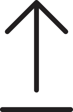 Siyah ve Beyaz Logo Simgesi PNG Biçimini Yükle. Web Sitesi Düğmesi, Mobil Uygulama Arayüzü, Dosya Aktarımı, Belge Paylaşımı, Bulut Depolama ve Veri Yedekleme için Minimalist Düz Tasarımlı Tek Renkli Ok Gönderme İşareti Grafiksel Elemanı