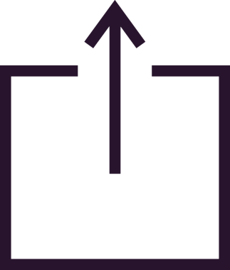 Siyah ve Beyaz Logo Simgesi PNG Biçimini Yükle. Web Sitesi Düğmesi, Mobil Uygulama Arayüzü, Dosya Aktarımı, Belge Paylaşımı, Bulut Depolama ve Veri Yedekleme için Minimalist Düz Tasarımlı Tek Renkli Ok Gönderme İşareti Grafiksel Elemanı