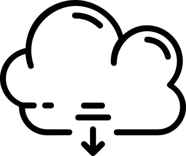 Siyah ve Beyaz Logo Simgesi PNG Biçimini Yükle. Web Sitesi Düğmesi, Mobil Uygulama Arayüzü, Dosya Aktarımı, Belge Paylaşımı, Bulut Depolama ve Veri Yedekleme için Minimalist Düz Tasarımlı Tek Renkli Ok Gönderme İşareti Grafiksel Elemanı