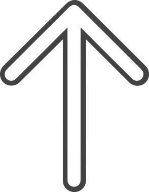 Siyah ve Beyaz Logo Simgesi PNG Biçimini Yükle. Web Sitesi Düğmesi, Mobil Uygulama Arayüzü, Dosya Aktarımı, Belge Paylaşımı, Bulut Depolama ve Veri Yedekleme için Minimalist Düz Tasarımlı Tek Renkli Ok Gönderme İşareti Grafiksel Elemanı