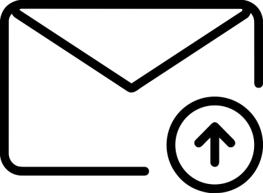 Siyah ve Beyaz Logo Simgesi PNG Biçimini Yükle. Web Sitesi Düğmesi, Mobil Uygulama Arayüzü, Dosya Aktarımı, Belge Paylaşımı, Bulut Depolama ve Veri Yedekleme için Minimalist Düz Tasarımlı Tek Renkli Ok Gönderme İşareti Grafiksel Elemanı