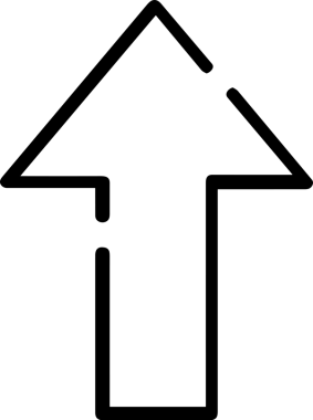 Siyah ve Beyaz Logo Simgesi PNG Biçimini Yükle. Web Sitesi Düğmesi, Mobil Uygulama Arayüzü, Dosya Aktarımı, Belge Paylaşımı, Bulut Depolama ve Veri Yedekleme için Minimalist Düz Tasarımlı Tek Renkli Ok Gönderme İşareti Grafiksel Elemanı