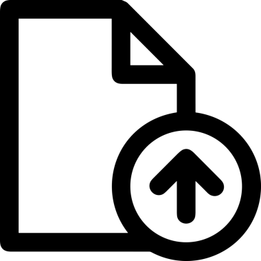 Siyah ve Beyaz Logo Simgesi PNG Biçimini Yükle. Web Sitesi Düğmesi, Mobil Uygulama Arayüzü, Dosya Aktarımı, Belge Paylaşımı, Bulut Depolama ve Veri Yedekleme için Minimalist Düz Tasarımlı Tek Renkli Ok Gönderme İşareti Grafiksel Elemanı