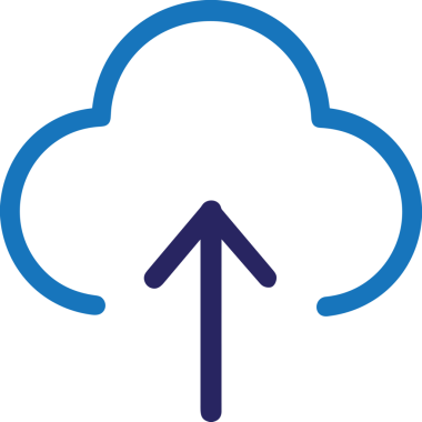 Siyah ve Beyaz Logo Simgesi PNG Biçimini Yükle. Web Sitesi Düğmesi, Mobil Uygulama Arayüzü, Dosya Aktarımı, Belge Paylaşımı, Bulut Depolama ve Veri Yedekleme için Minimalist Düz Tasarımlı Tek Renkli Ok Gönderme İşareti Grafiksel Elemanı