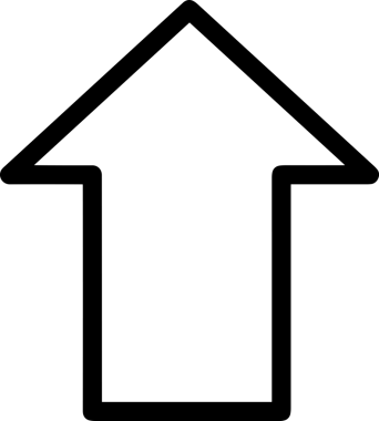 Siyah ve Beyaz Logo Simgesi PNG Biçimini Yükle. Web Sitesi Düğmesi, Mobil Uygulama Arayüzü, Dosya Aktarımı, Belge Paylaşımı, Bulut Depolama ve Veri Yedekleme için Minimalist Düz Tasarımlı Tek Renkli Ok Gönderme İşareti Grafiksel Elemanı