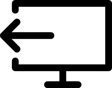 Siyah ve Beyaz Logo Simgesi PNG Biçimini Yükle. Web Sitesi Düğmesi, Mobil Uygulama Arayüzü, Dosya Aktarımı, Belge Paylaşımı, Bulut Depolama ve Veri Yedekleme için Minimalist Düz Tasarımlı Tek Renkli Ok Gönderme İşareti Grafiksel Elemanı