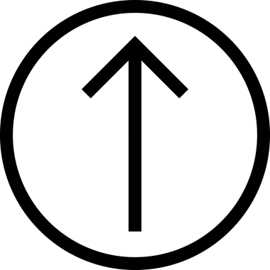 Siyah ve Beyaz Logo Simgesi PNG Biçimini Yükle. Web Sitesi Düğmesi, Mobil Uygulama Arayüzü, Dosya Aktarımı, Belge Paylaşımı, Bulut Depolama ve Veri Yedekleme için Minimalist Düz Tasarımlı Tek Renkli Ok Gönderme İşareti Grafiksel Elemanı