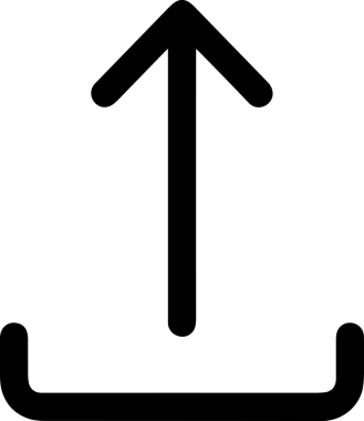 Siyah ve Beyaz Logo Simgesi PNG Biçimini Yükle. Web Sitesi Düğmesi, Mobil Uygulama Arayüzü, Dosya Aktarımı, Belge Paylaşımı, Bulut Depolama ve Veri Yedekleme için Minimalist Düz Tasarımlı Tek Renkli Ok Gönderme İşareti Grafiksel Elemanı