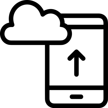 Siyah ve Beyaz Logo Simgesi PNG Biçimini Yükle. Web Sitesi Düğmesi, Mobil Uygulama Arayüzü, Dosya Aktarımı, Belge Paylaşımı, Bulut Depolama ve Veri Yedekleme için Minimalist Düz Tasarımlı Tek Renkli Ok Gönderme İşareti Grafiksel Elemanı
